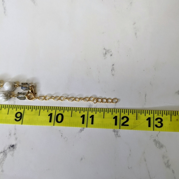 Chunky Crystal Gold Electroplated Rosery Chain - Picture 6 of 7